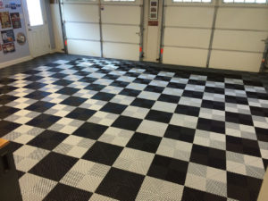 Checkerboard Ribtrax Garage Flooring - Swisstrax Flooring